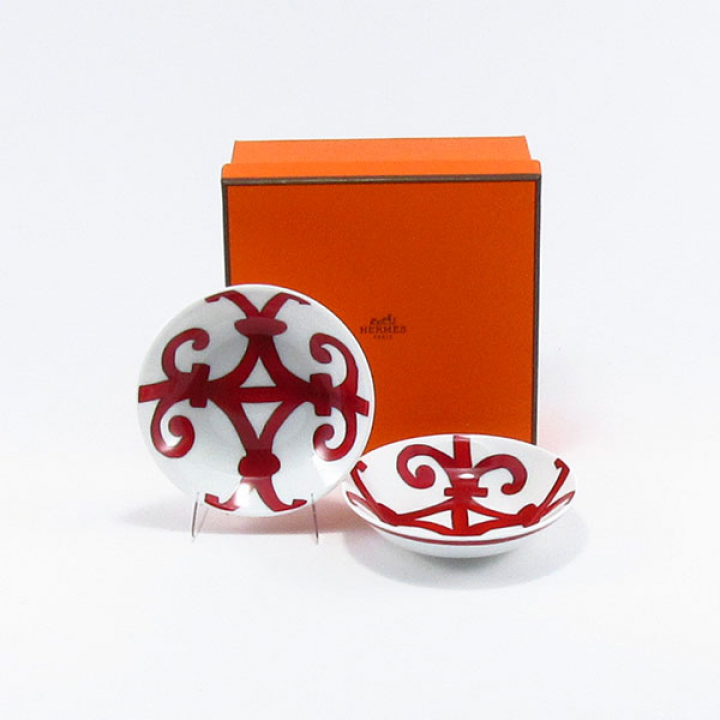 エルメス（HERMES） ガダルキヴィール 小皿（醤油皿）10cmペアセット