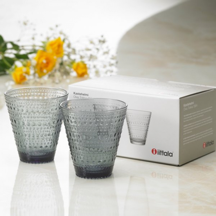 イッタラ（iittala） カステヘルミ タンブラー300ml（グレー）ペア