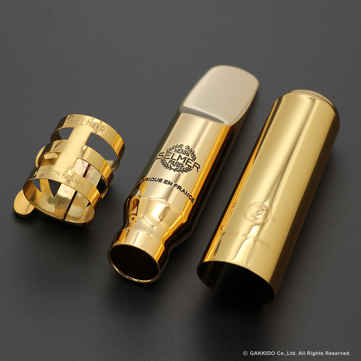 H.SELMER JAZZ TRIBUTE テナーサックス用メタルマウスピース 【Gold