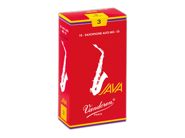 Vandoren JAVA FILED RED CUT アルトサックス用リード - ヴィンテージ