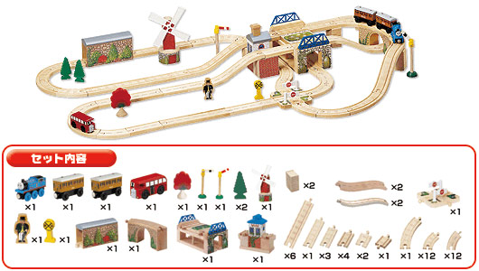 □希少□きかんしゃトーマス 木製レールセット レア 溝アリ Thomas