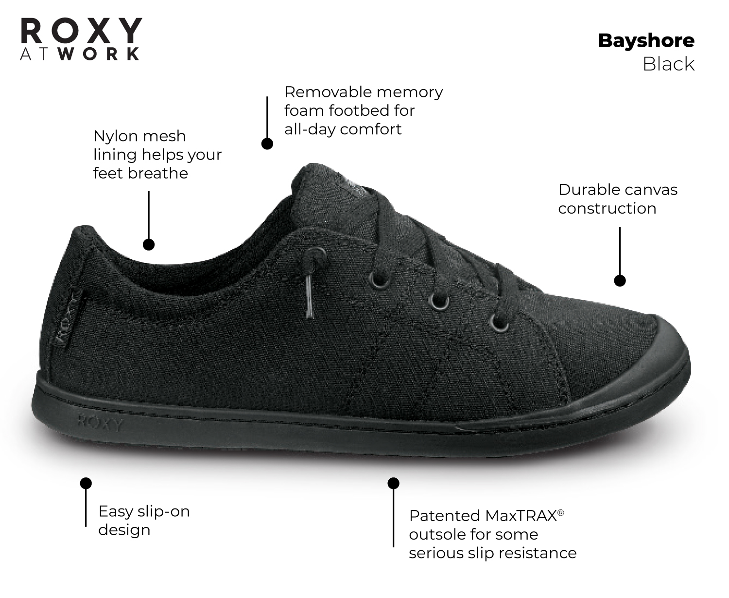 SRX90420 Women's Bayshore Work MaxTRAX® Soft Toe Slip-On Athletic