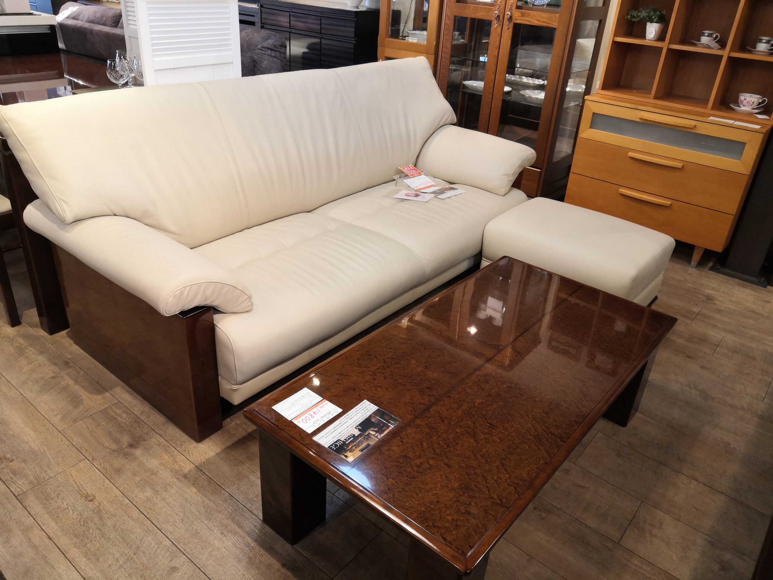 中古品】MORISHIGE モリシゲ インテリア家具 ダイニングセット テレビ