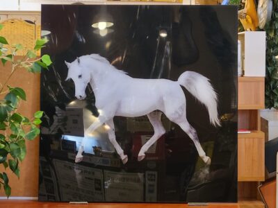 Francfranc / フランフラン アクリルアート ホース 白馬 モノトーン