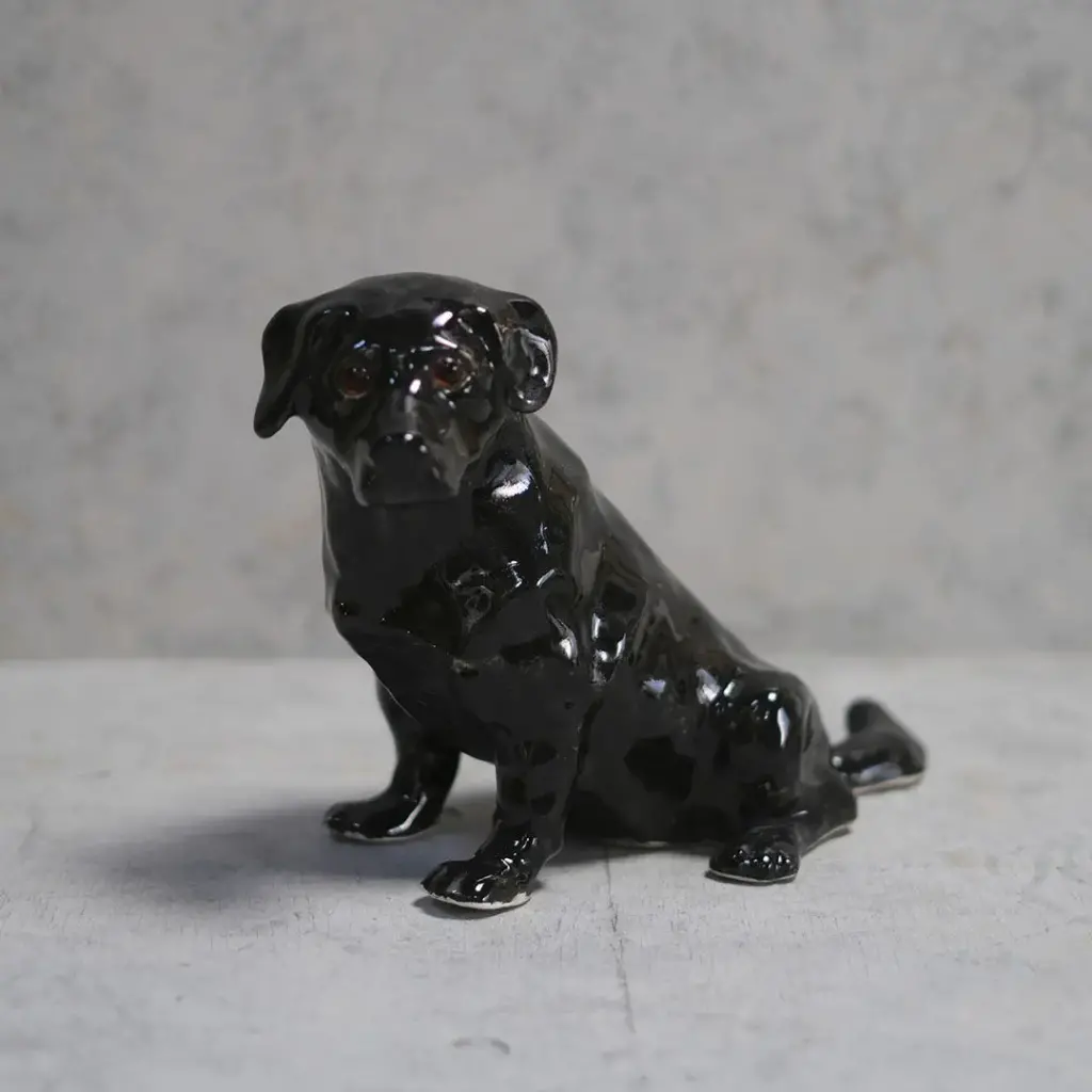 ヴィンテージ WINSTANLEY DOG/ケンジントンドッグ 黒いラブラドール
