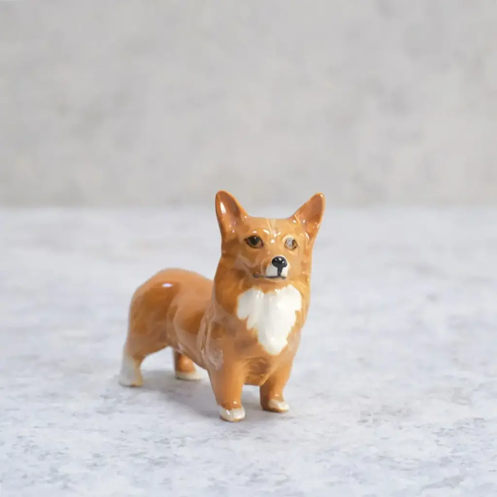 ヴィンテージフィギュリン犬 BESWICK(ベスウィック)陶器オブジェ