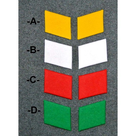 LW（ドイツ空軍）兵/下士官用襟章（空挺/飛行科） ブランク 商品詳細