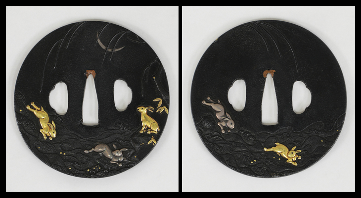 鍔：竹生島図 Tsuba:Chikubushima Zu