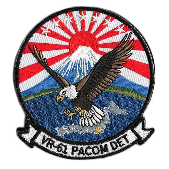 自衛隊グッズ ワッペン U.S.NAVY 厚木基地 VR-61 PACOM DET パッチ