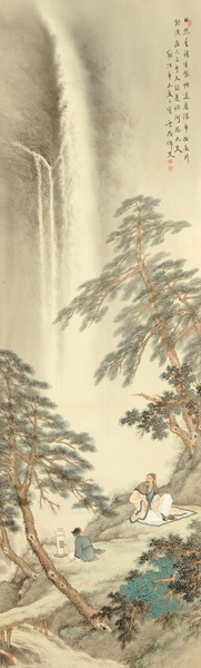 高士観瀑図 - 収蔵美術品 | 横浜 三溪園