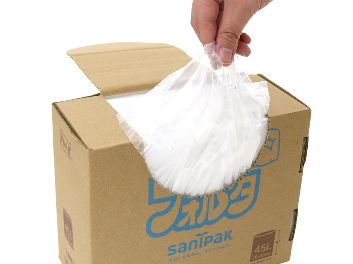 フォルタ BOX 45L 透明 100枚 0.03mm | サニパック
