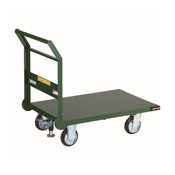 TRUSCO 鋼鉄製運搬車 900X600 Φ150プレス車 Lストッパー付 SH-2NSS