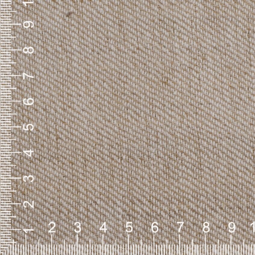 Handwoven vintage linen drill fabric, natural 100% linen - SARTOR