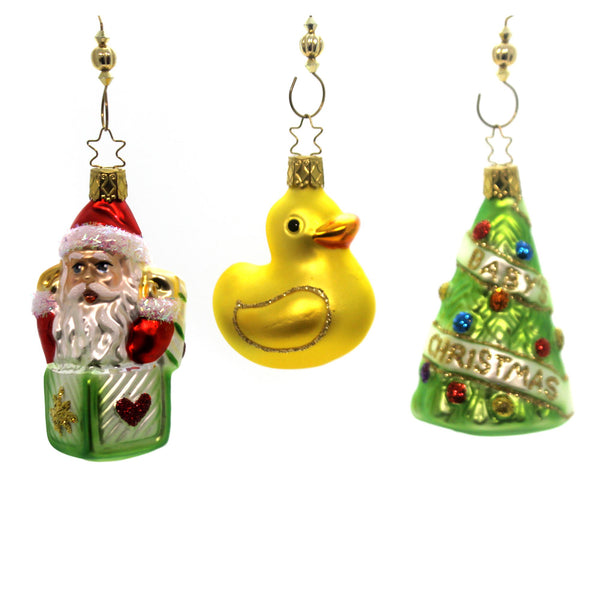Inge Glas Baby's First Christmas Gift Set - Three Ornaments 3.5