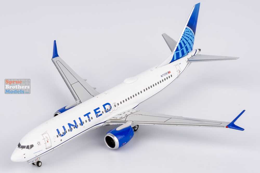 NGM88038 1:400 NG Model United Airlines B737 Max8 Reg #N17339 (pre
