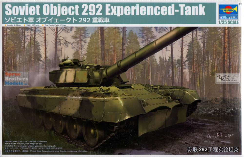 TRP09583 1:35 Trumpeter Soviet Object 292 Experienced-Tank - Sprue