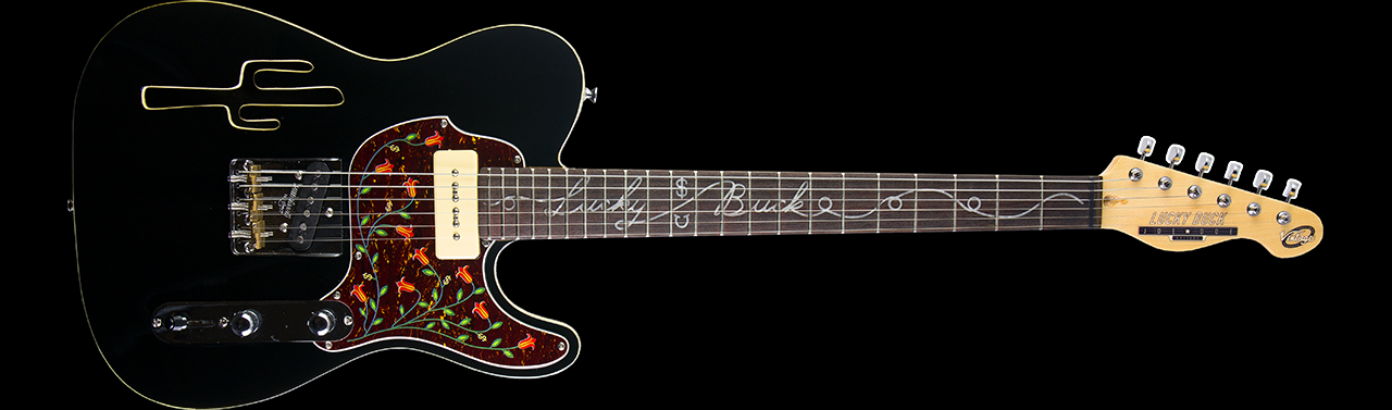 B-Stock) Joe Doe by Vintage 'Lucky Buck' 6 String Semi-Hollow