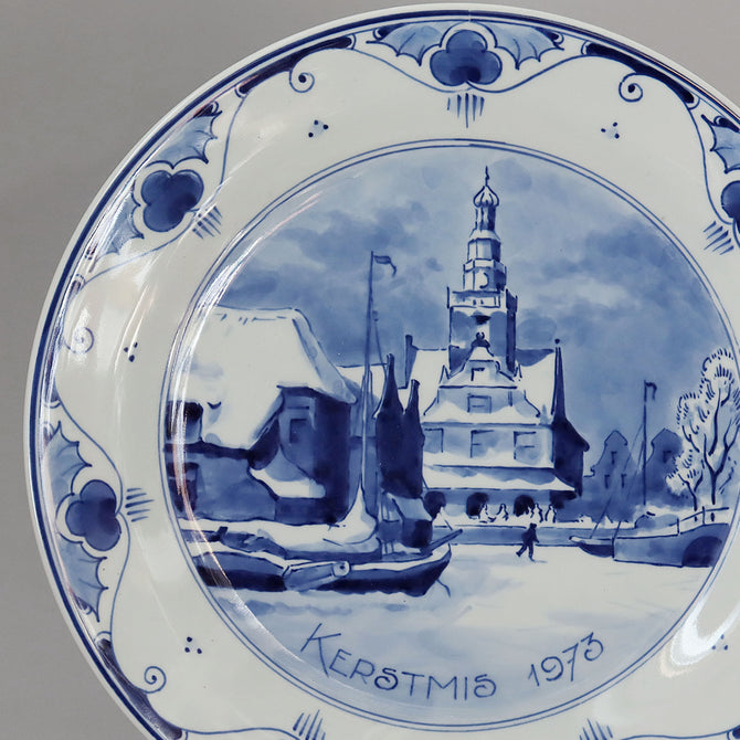 ロイヤルデルフト イヤープレート(25.4cm) 1973年【royal delft year
