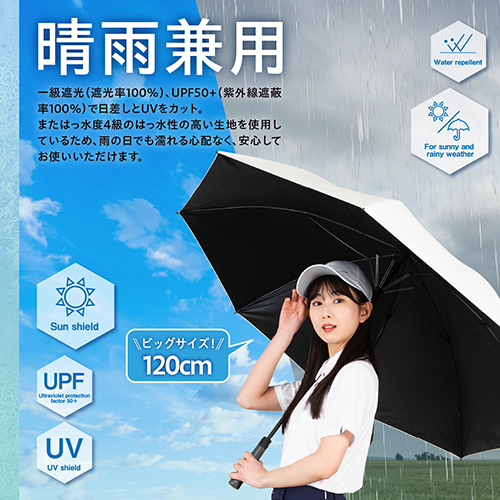 晴雨兼用軽量ワンタッチ式長傘 | カー用品のセイワ