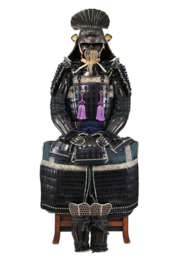 甲冑/鎧 鉄黒漆塗紺糸素懸威五枚胴具足(BU-070623)｜刀・日本刀の販売