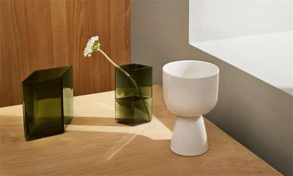 ルーツ フラワーベース 205×180mm / モスグリーンiittala（イッタラ