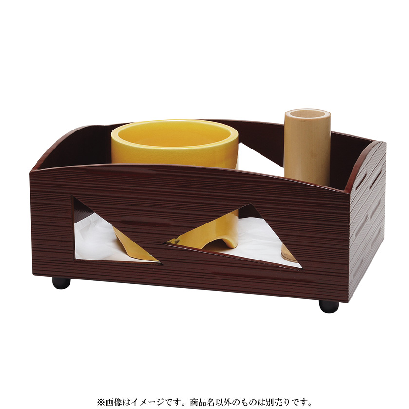 茶道具 莨盆（煙草盆・たばこぼん） 鱗透莨盆 一閑塗 即中斎好写 宗之