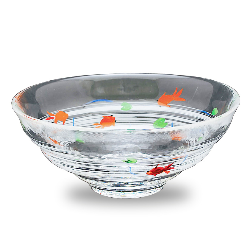 茶道具 平茶碗（ひらちゃわん） 義山茶碗 金魚（耐熱） 八木 海峰