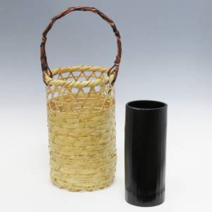 茶道具 有馬籠 (上塗竹入子) 花入