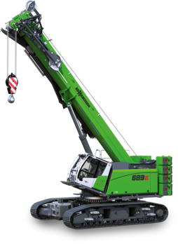 Telescopic cranes for sewer construction | SENNEBOGEN