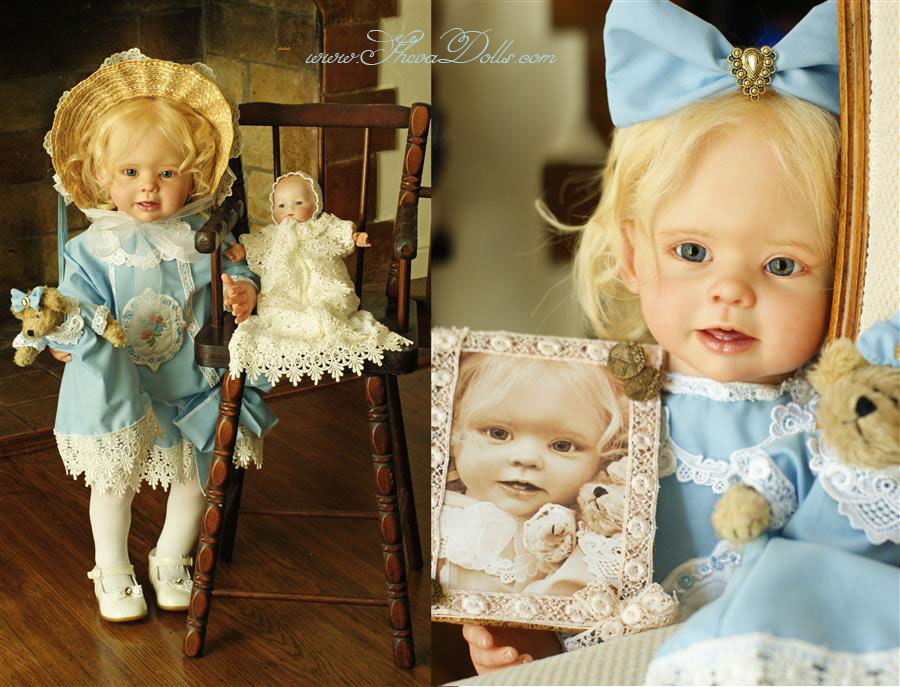 Sheva Dolls | Victorian toddler reborn art doll Bonnie (Linda