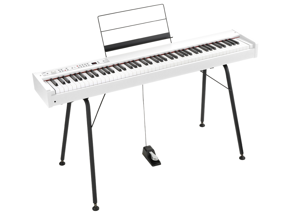 ステージピアノ】『KORG D1』88鍵盤搭載のスタイリッシュなステージ