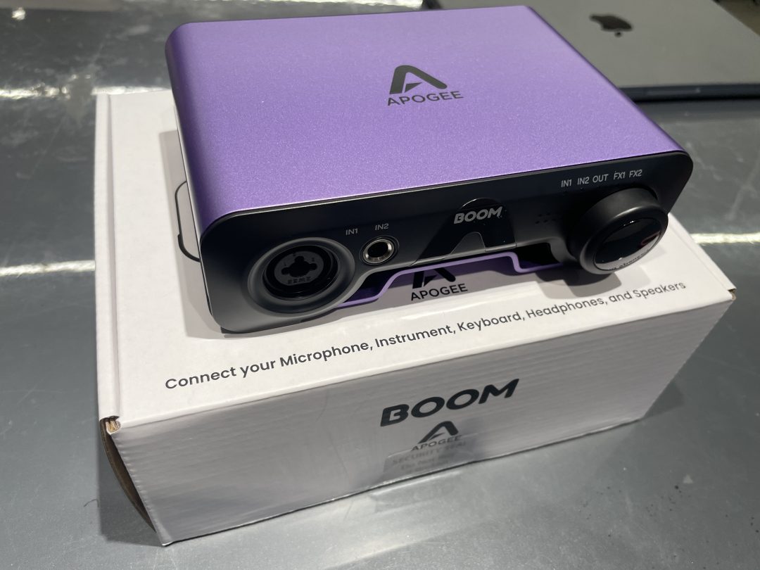 Apogee BOOM発売開始！価格帯随一の性能を誇るオーディオ