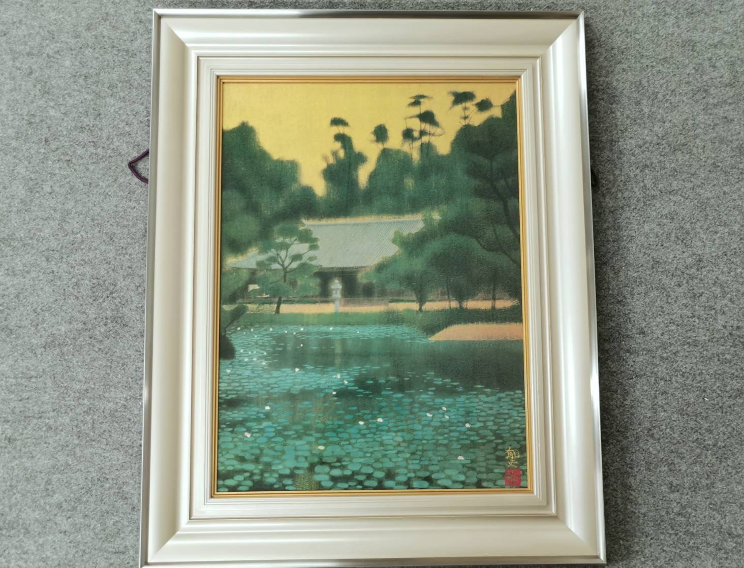 平山郁夫「浄瑠璃寺」工芸画 | 新栄堂