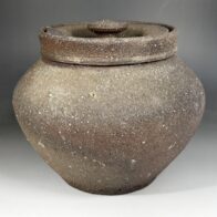 寒川栖豊 葵窯 紀州焼 那智黒 茶碗 / 裏千家 鵬雲斎 書付 黒 | 新栄堂