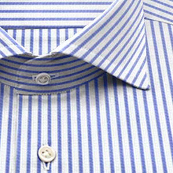 綿 100%｜ パターンオーダーシャツ サックス × ブルー｜SHIRTYS