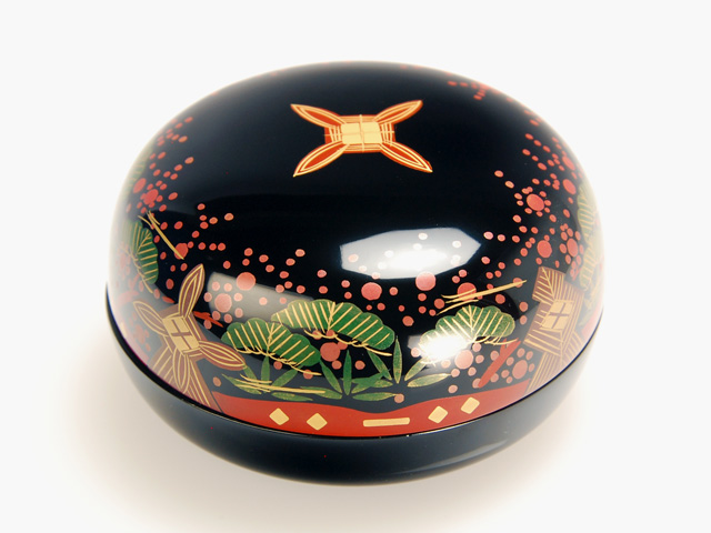 木製本漆塗 白木屋漆器店オンラインショップ＜ため＞甲丸小箱 会津絵