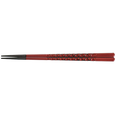 福井クラフト PBT 亀甲箸 10膳入り 根来 90030614 22.5cm - 調理器具の