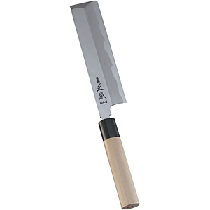 正本総本店 正本 本霞玉白鋼 出刃 18cm - 調理器具のSHOKUBI
