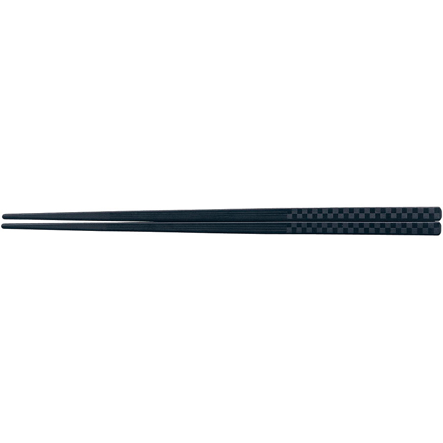 福井クラフト PBT チェック四角箸 10膳入り 21cm 黒 - 調理器具のSHOKUBI