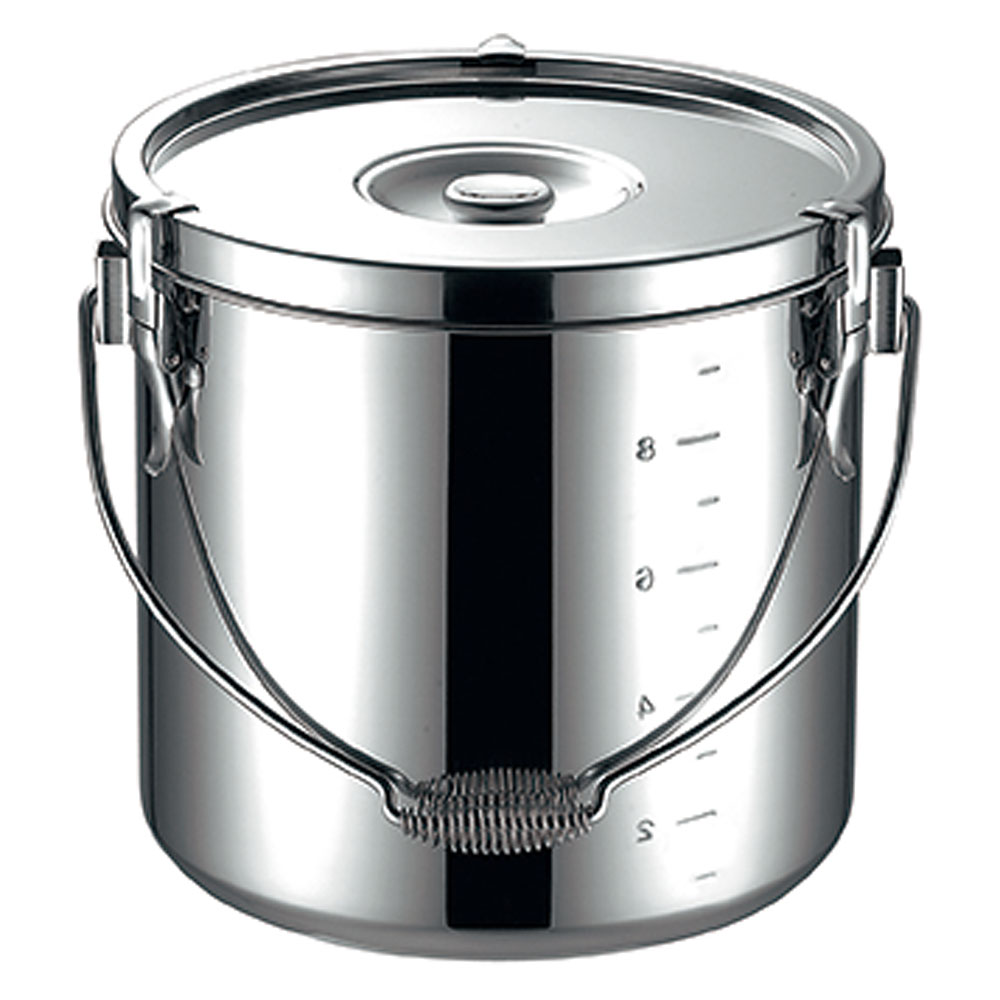 18-8 ステンレス 給食缶 7リットル 21cm - 調理器具のSHOKUBI