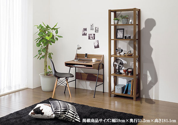 オーダーメイド木質系オープンシェルフ【書斎家具通販】