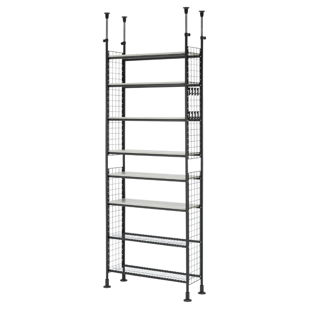 突っ張りデザイン8段ラック 80: インテリア・家具・収納