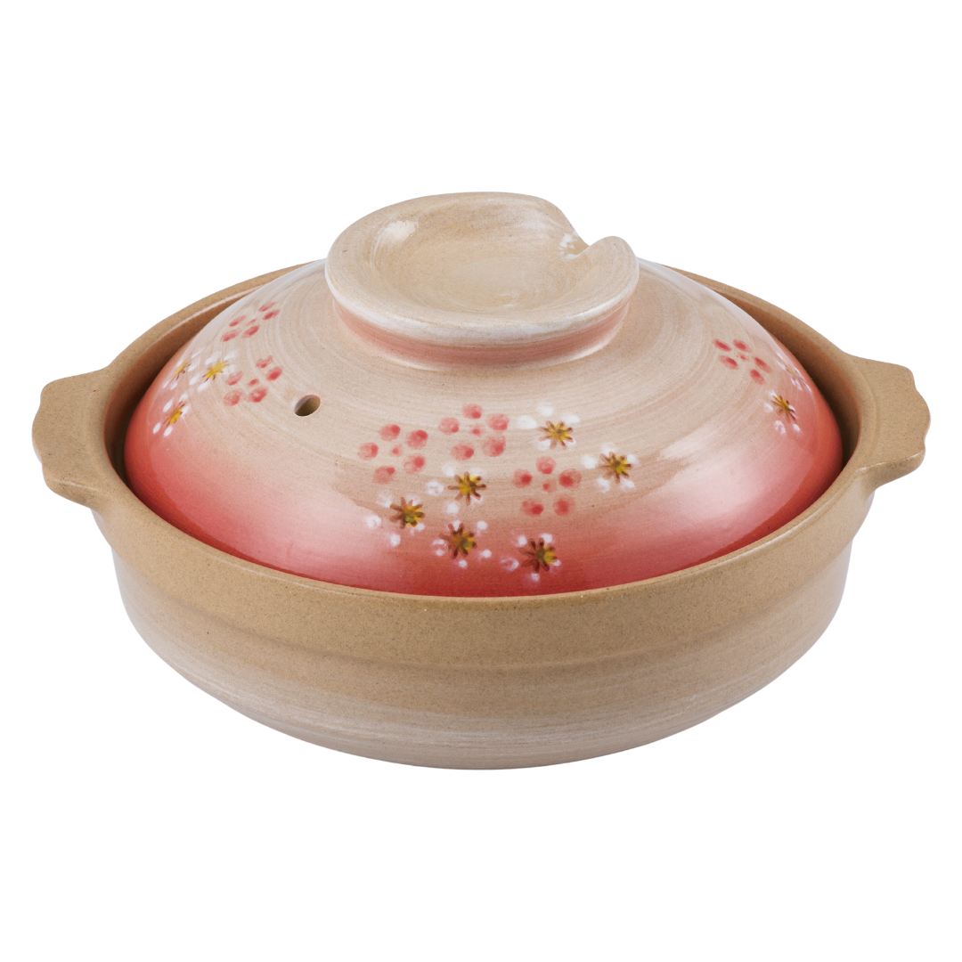 一人用土鍋19㎝こびき桜: キッチン用品
