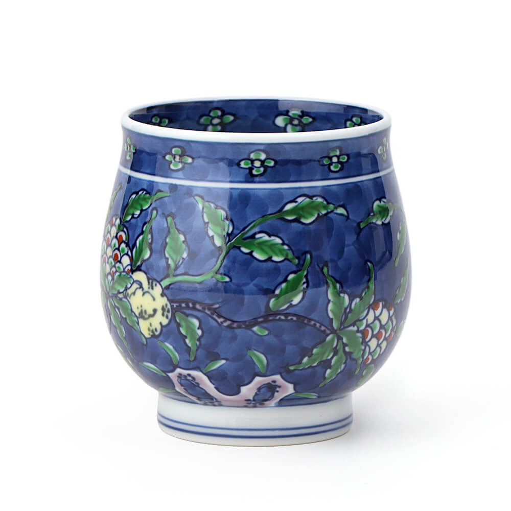 染錦古代花鳥 湯呑（小） ｜ 有田焼の源右衛門窯公式オンラインショップ