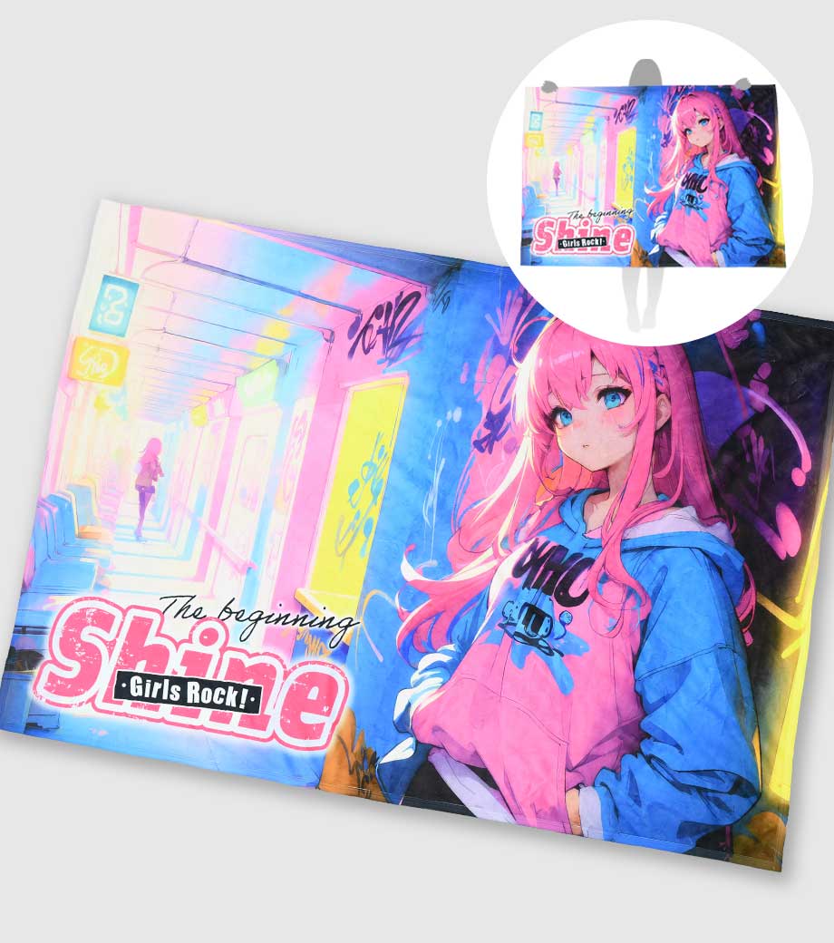 オリジナルブランケット・ひざ掛け｜フルカラー印刷で作るオリジナルグッズ