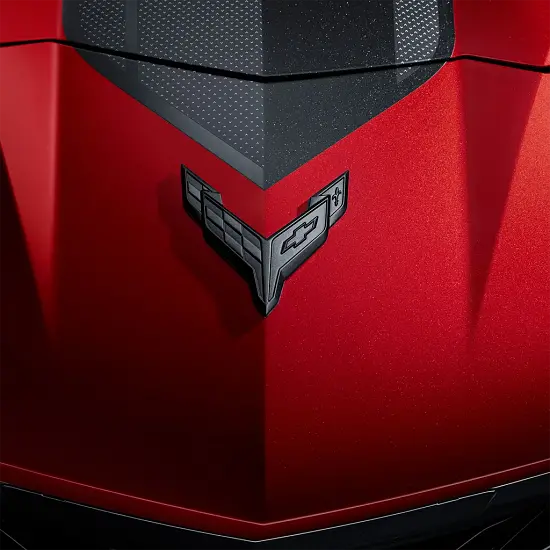 86563255 | C8 Corvette ZR1 | Carbon Flash Metallic Crossed Flags