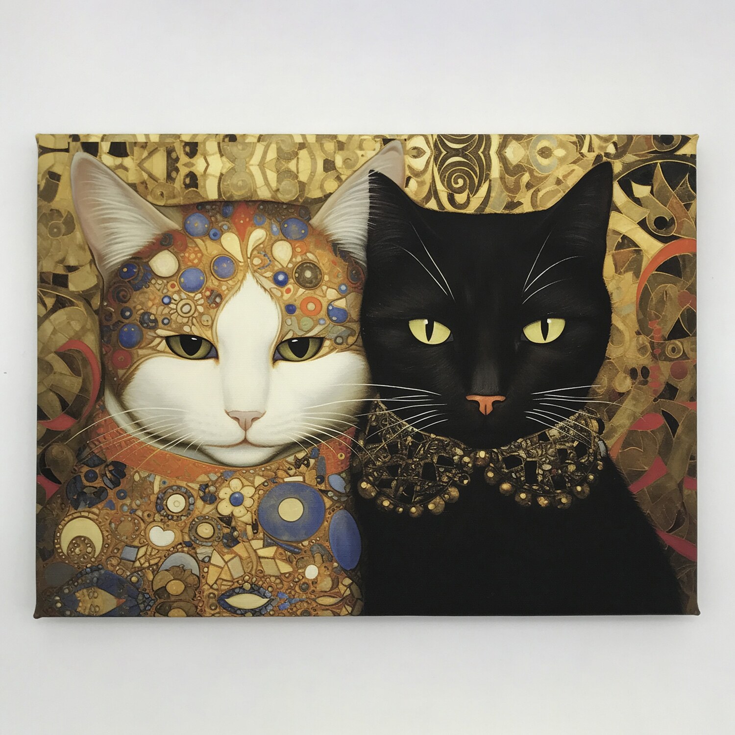 インテリアアート 猫シリーズ “クリムニャII” ＜約24×33cm