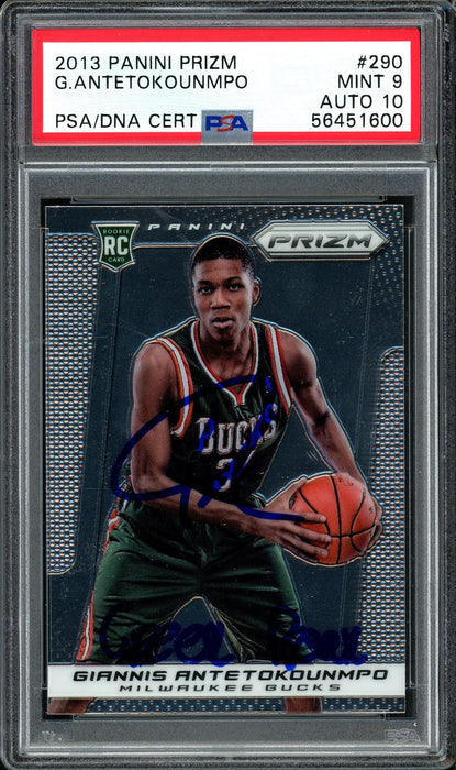 Giannis Antetokounmpo Autographed 2013 Panini Prizm Rookie Card