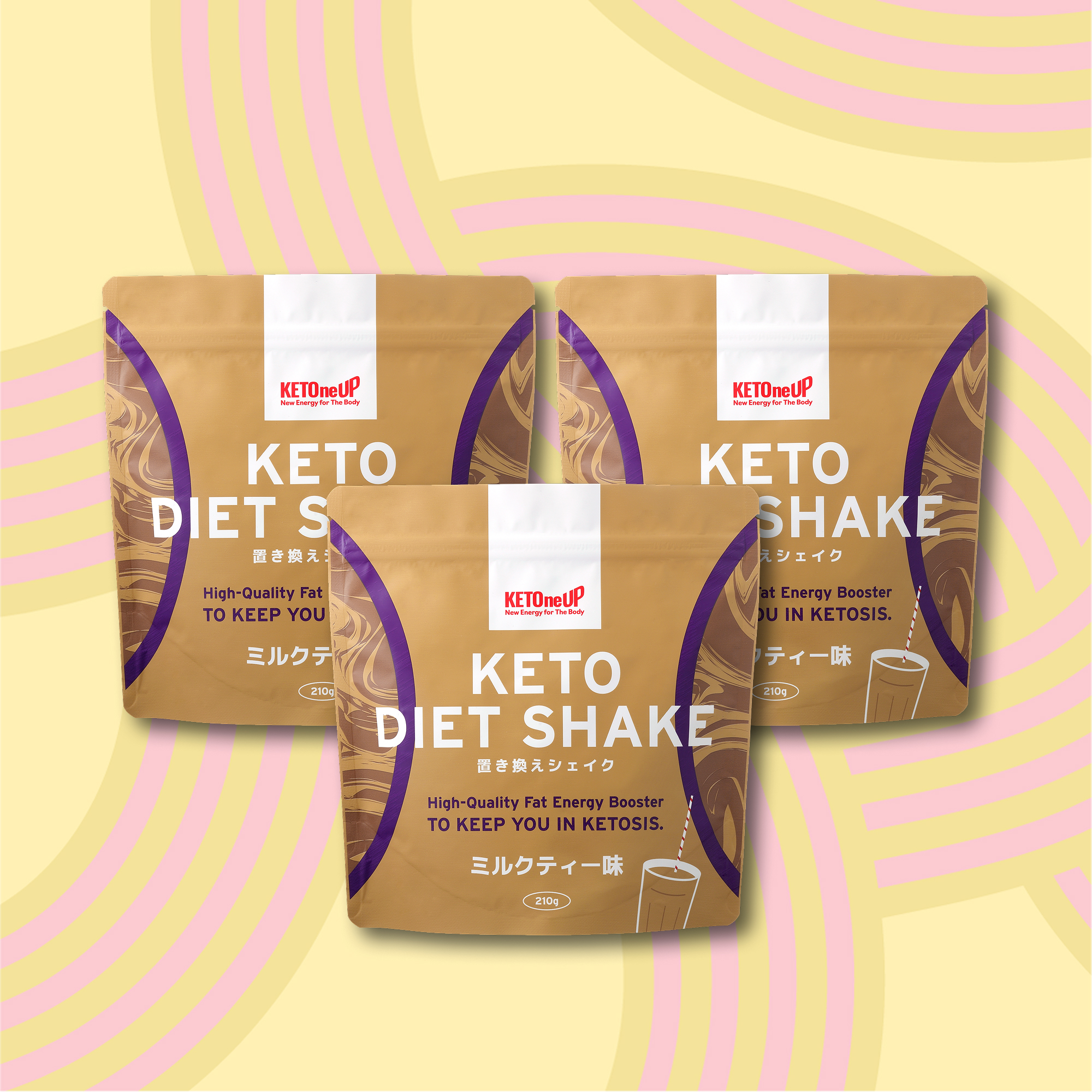 KETOneUP ケトダイエットシェイク 210g ミルクティー味 | MCT＆KETO