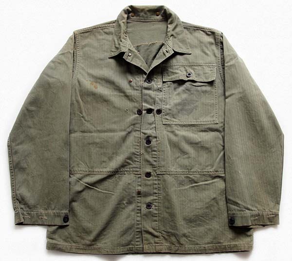 40s 米軍 USMC P-44 HBT ヘリンボーンツイル ジャケット☆M-44